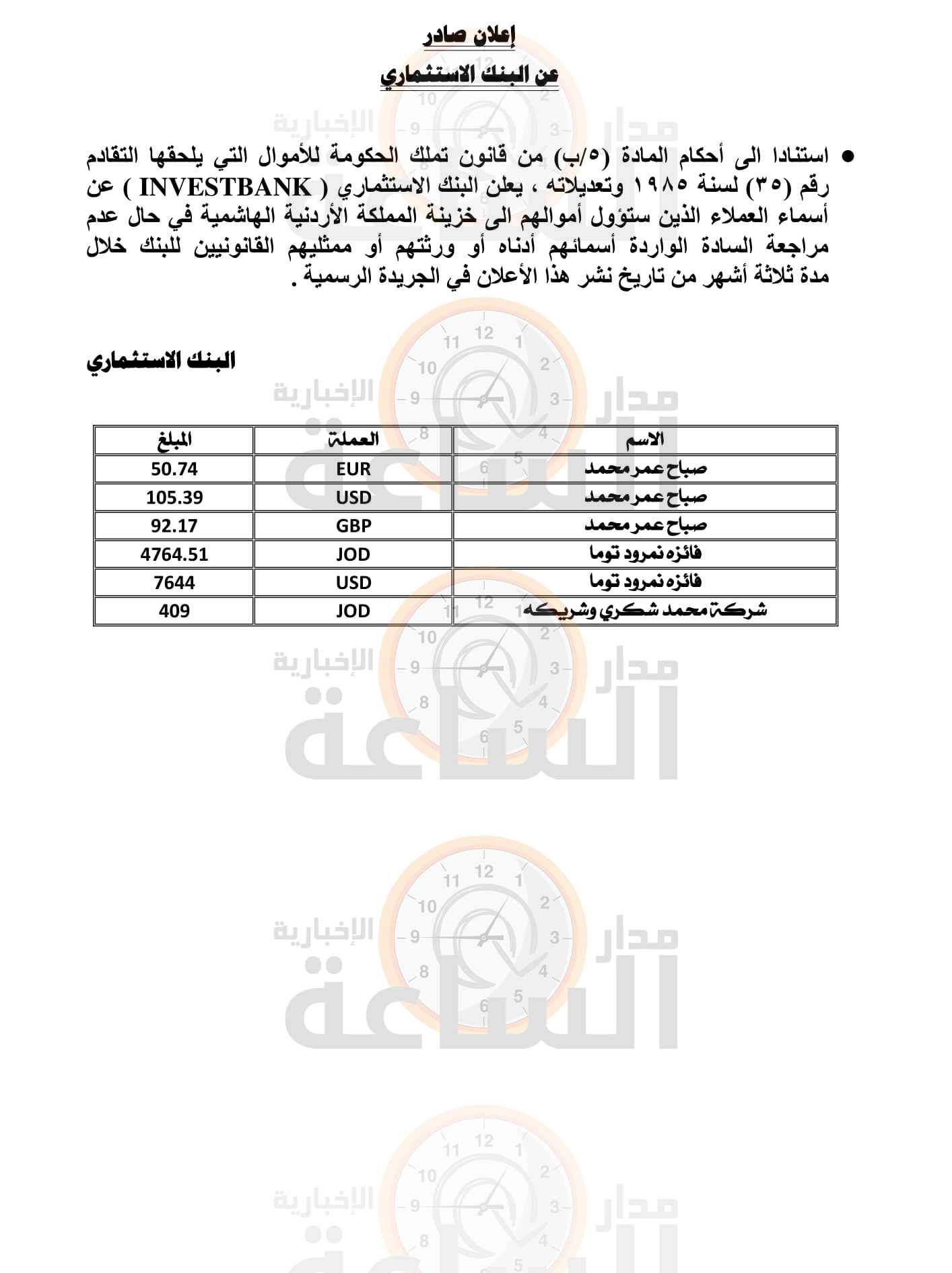 Madar Al-Saa Images