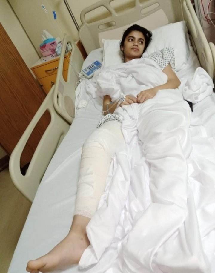 اللاعبة زينب عبيدات تخضع لعملية الرباط الصليبي&nbsp;