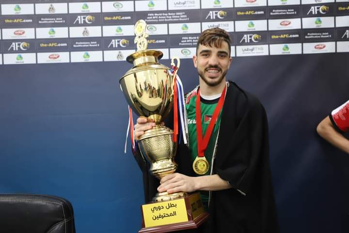 اللاعب الاردني عارف الحاج&nbsp;