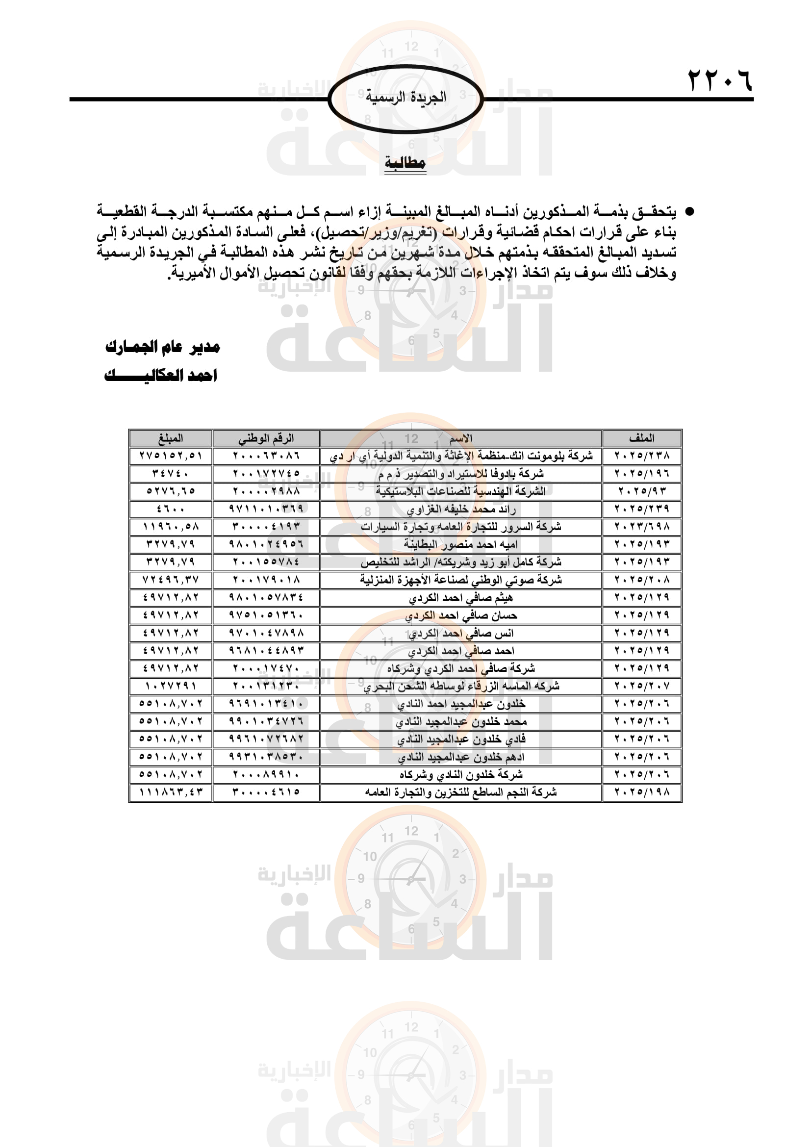 Madar Al-Saa Images 0.8658342991217854