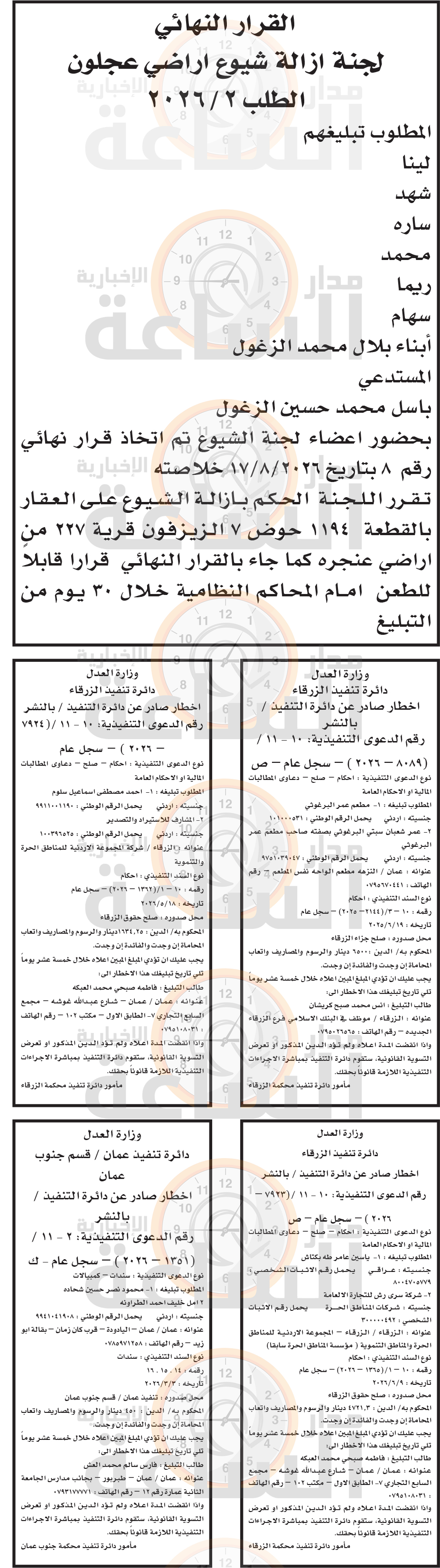 Madar Al-Saa Images 0.013062290251670938