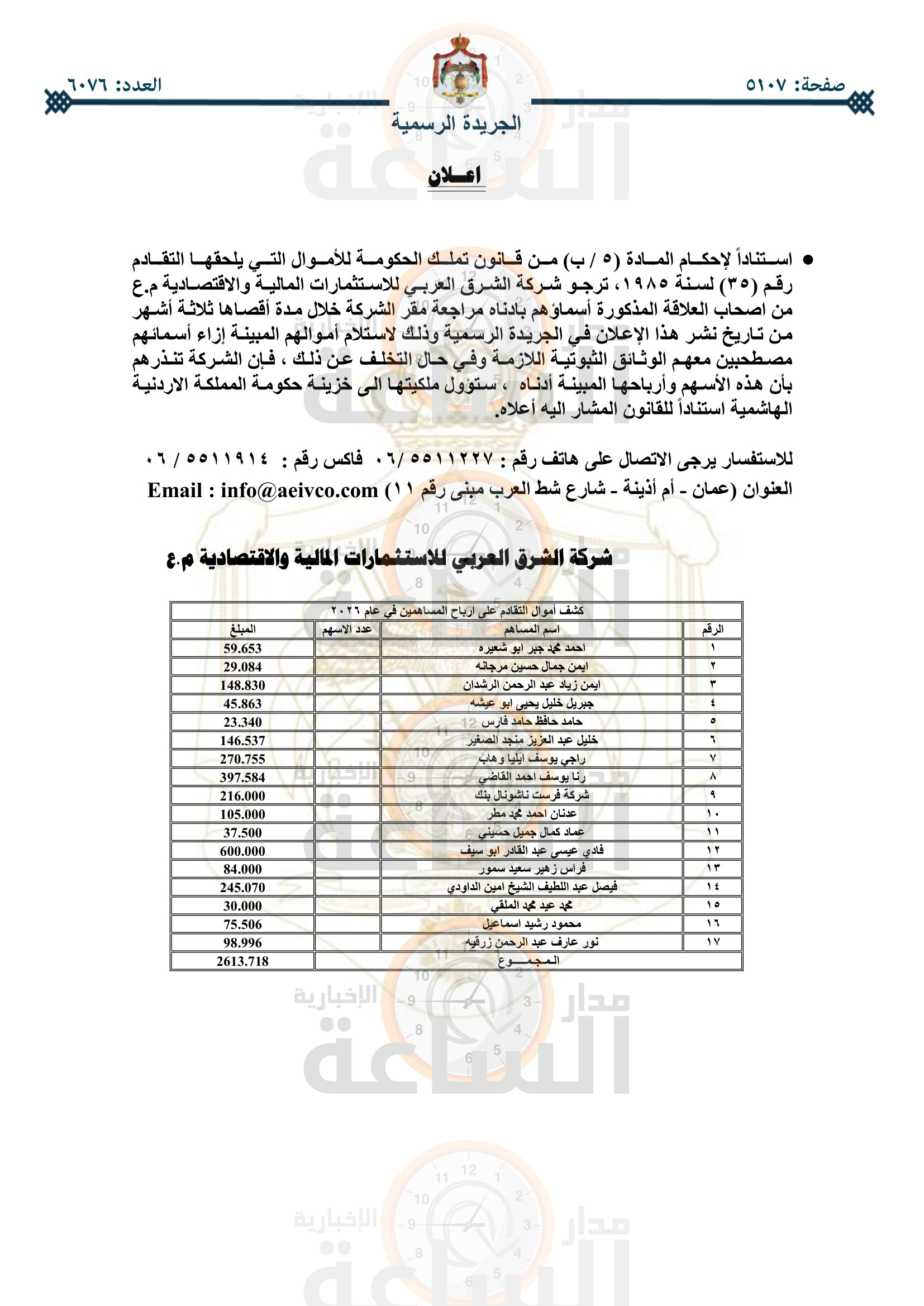Madar Al-Saa Images 0.8957613925868613