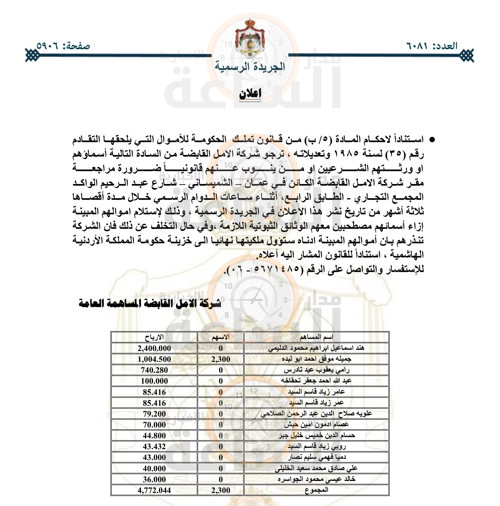 Madar Al-Saa Images 0.3000129525671139
