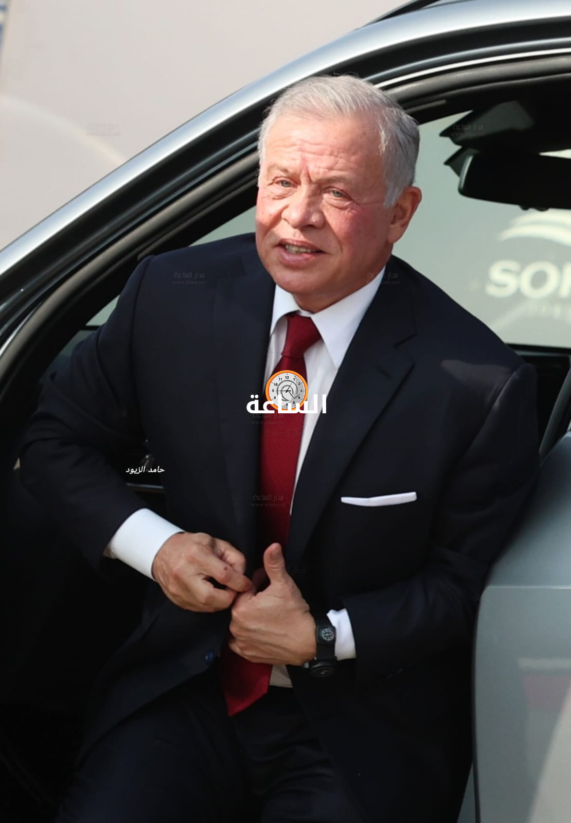 جلالة الملك عبدالله الثاني يصل إلى سوفكس