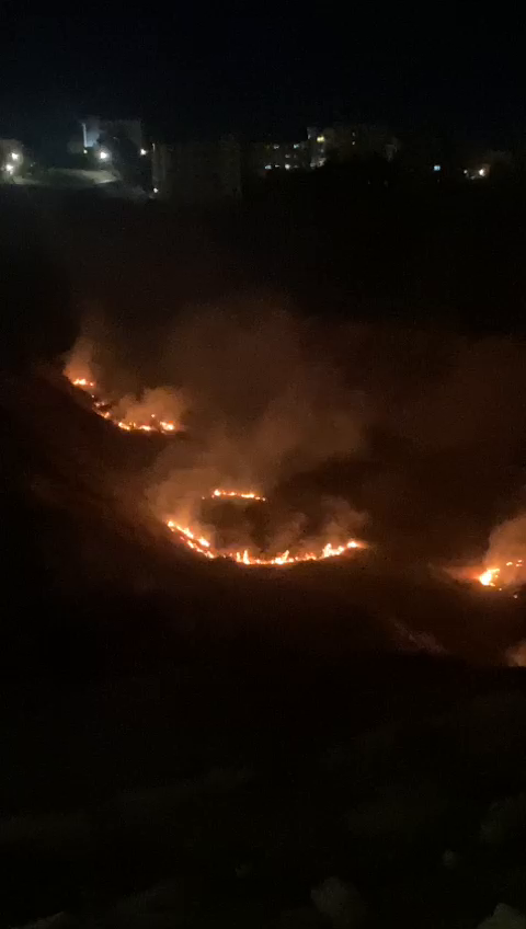 حريق في ضاحية الرشيد (فيديو)