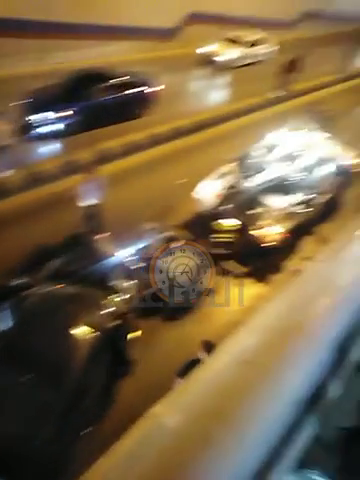 تصادم مركبة وجرافة داخل نفق الكيلو