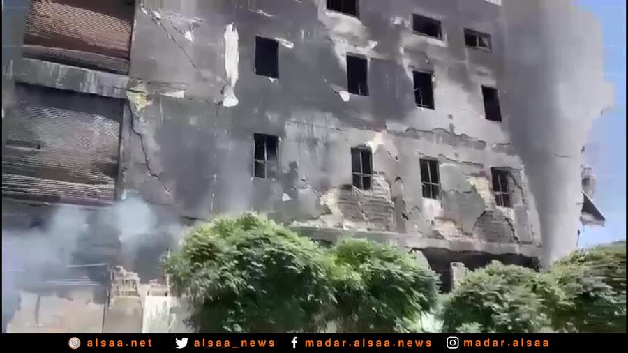 الامن العام : انهيار اجزاء من