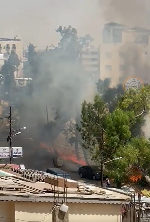 حريق في الخالدي بمنطقة جبل عمان