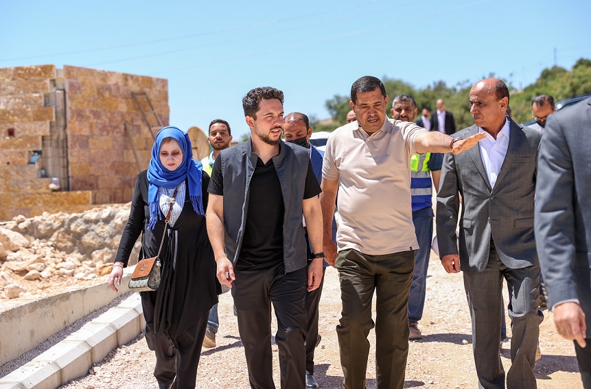 ولي العهد الامير الحسين في عجلون..