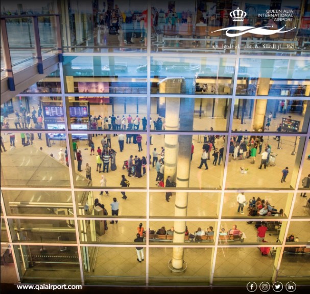 مطار الملكة علياء الدولي يستقبل أكثر