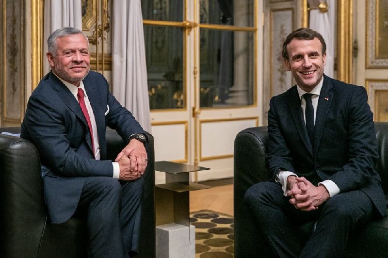 الملك عبدالله الثاني إلى العاصمة الفرنسية