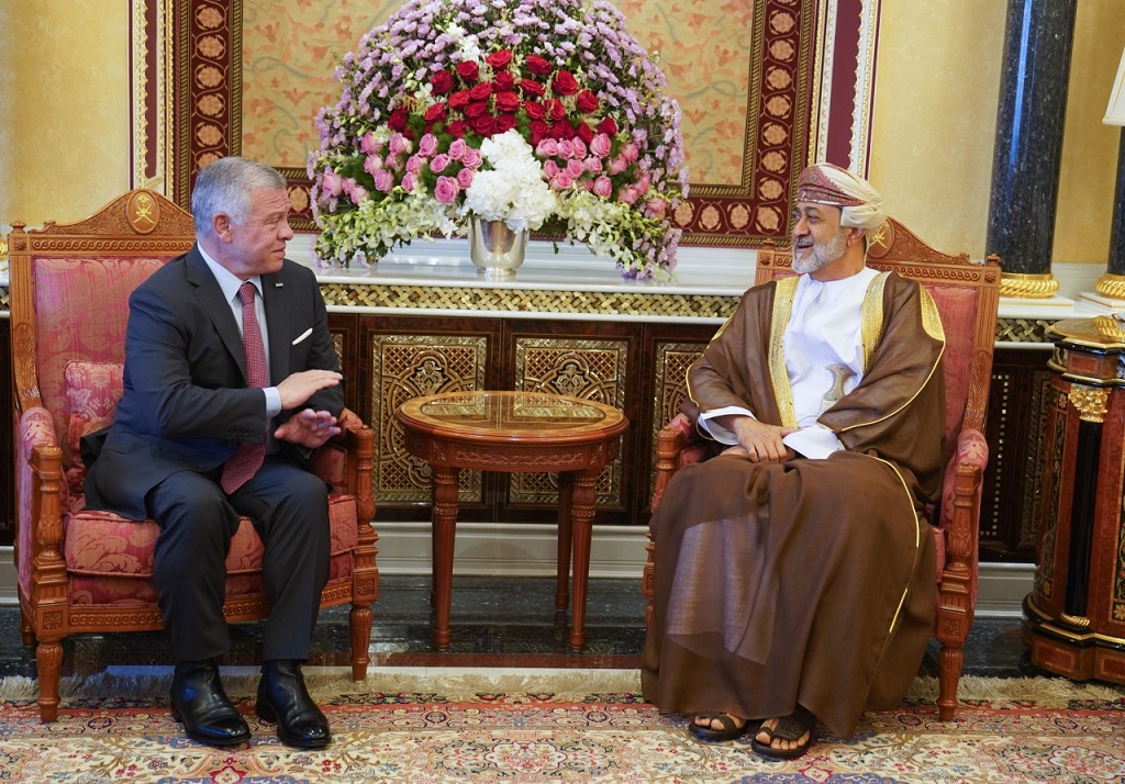 الملك عبدالله الثاني وهيثم بن طارق