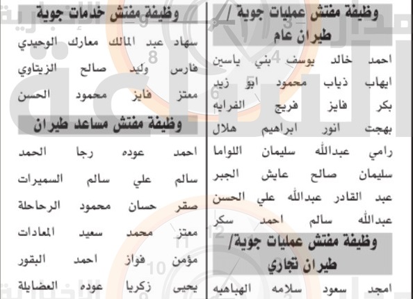 هيئة تنظيم الطيران المدني تدعو هؤلاء