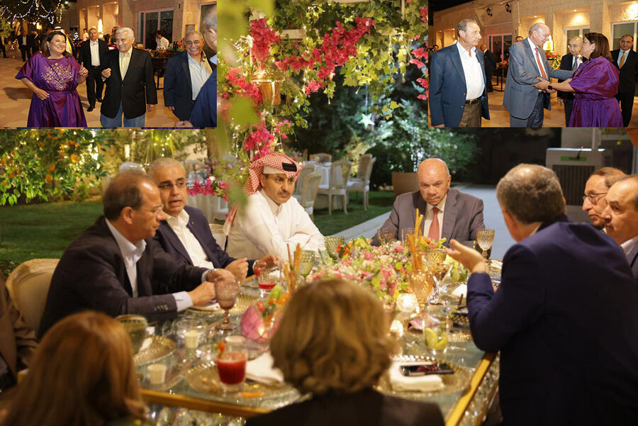 فيصل الفايز ووزراء وأعيان ونواب والسفير