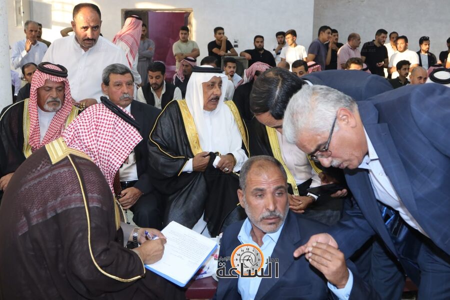 عشيرة الحجاج تمنح جاهة عطوة بمقتل