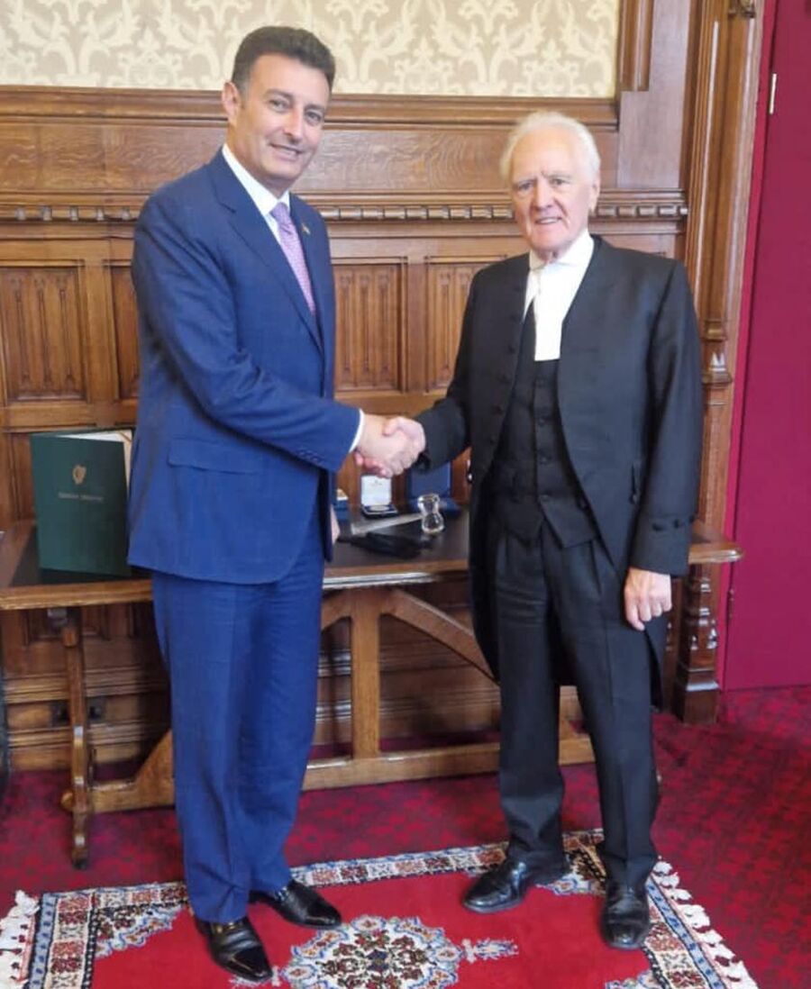 الصفدي أمام رئيسي مجلسي العموم واللوردات: