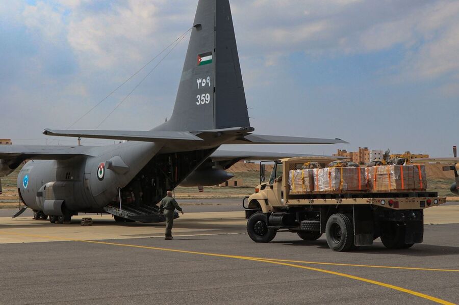 3 انزالات جوية أردنية جديدة لمساعدات