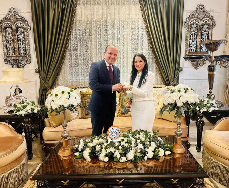 عقد قران الأردنية سمر محارب والسفير