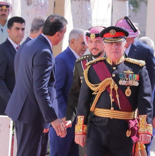 الملك عبدالله الثاني يصل الى مجلس