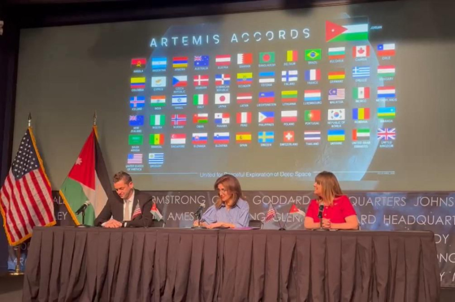 الأردن ينضم في ناسا إلى اتفاقات
