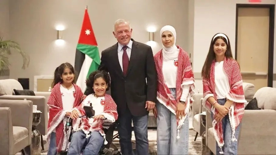 الملك يلتقي الطفل شهم في تكساس