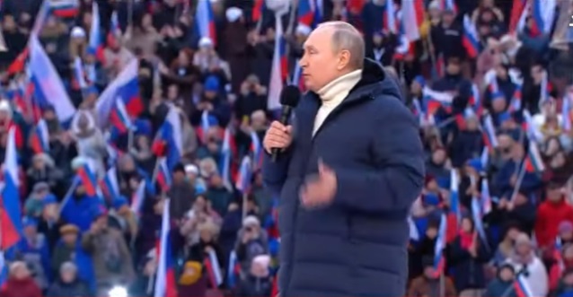 هل قطع التلفزيون الروسي حديث بوتين