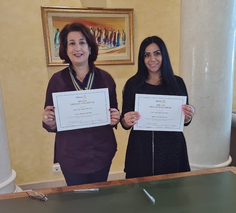 اتفاقية تجديد التوأمة بين نادي روتاري