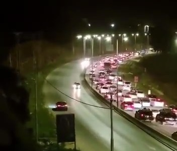 مخالفة خطيرة لسائق مركبة على طريق