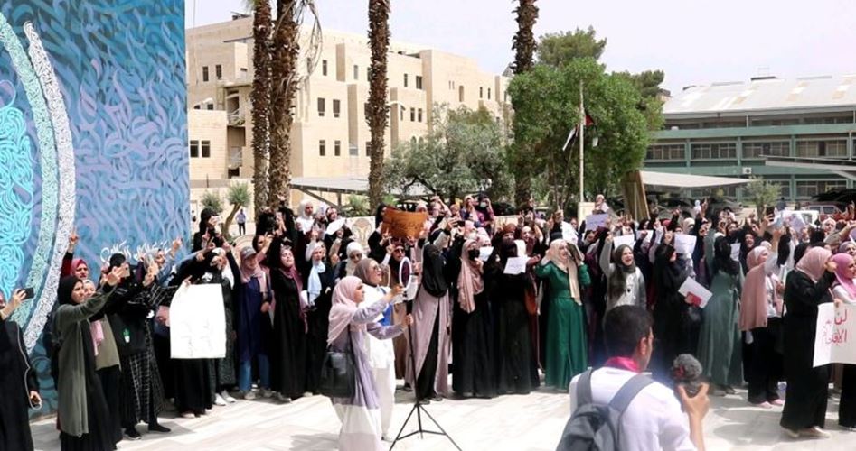 وقفة في اليرموك الأردنية دعما للمقدسيين