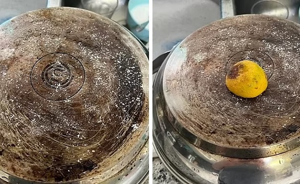 حيلة لتنظيف المقلاة المحترقة بشكل مثالي