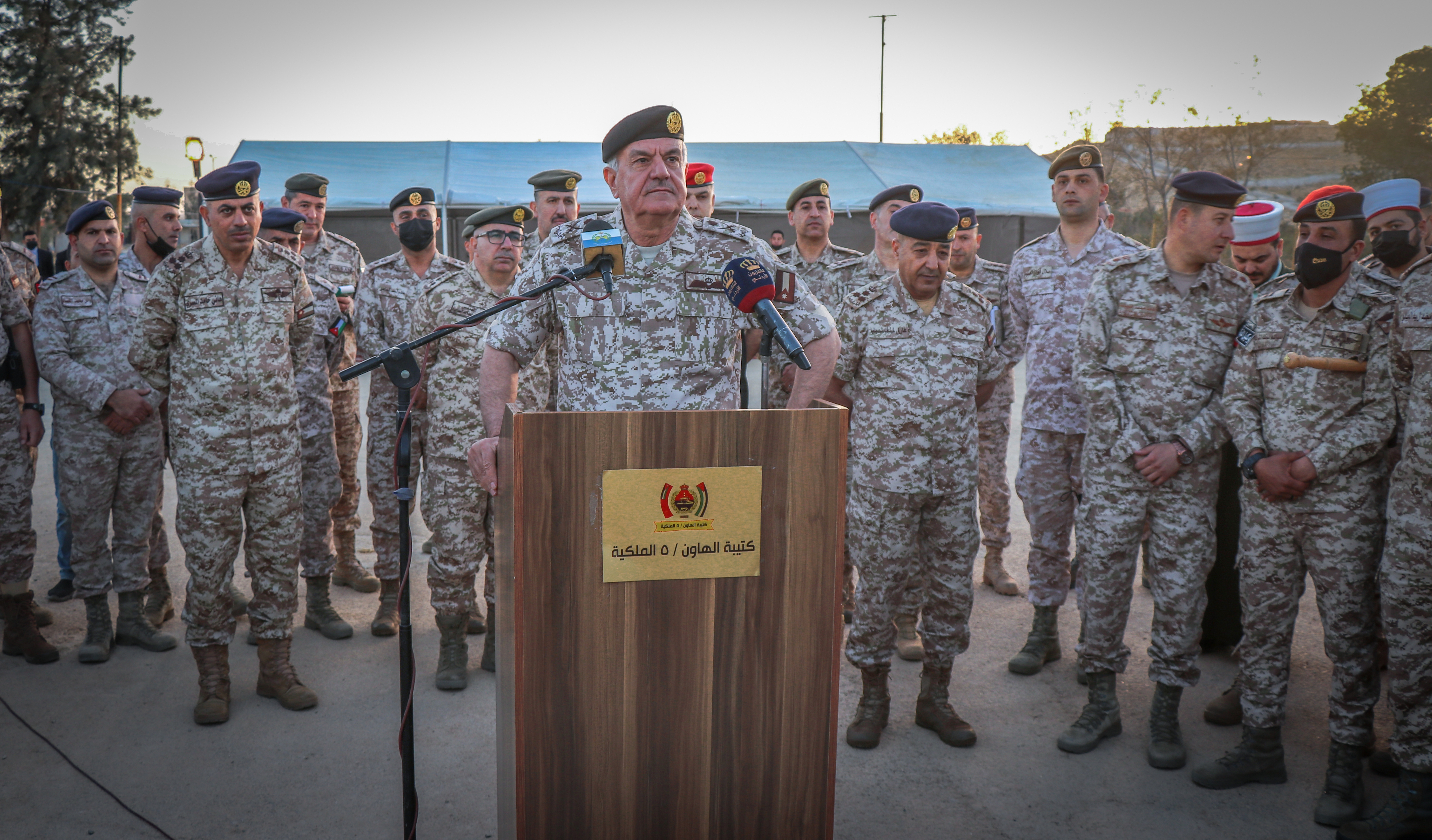 الحنيطي يشارك مرتبات كتيبة الهاون5 الملكية