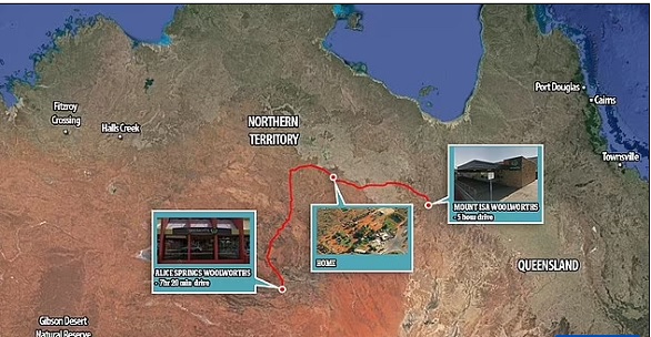 تقطع مئات الكيلومترات أسبوعيا لشراء البقالة..