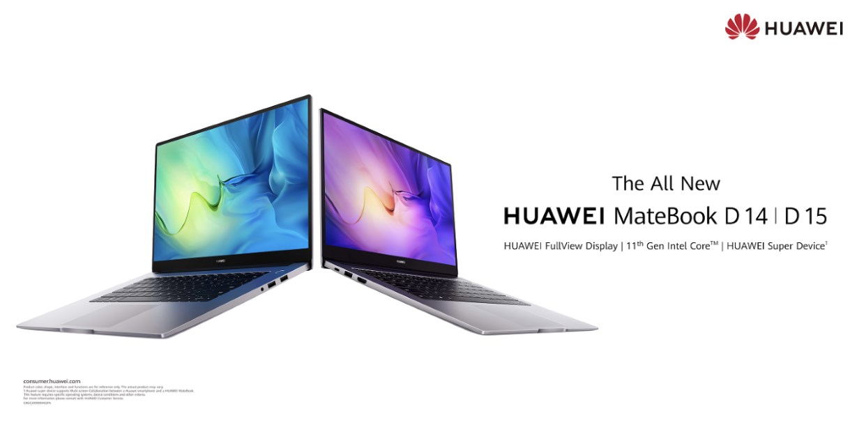 هواوي تطلق حاسوبي HUAWEI MateBook D