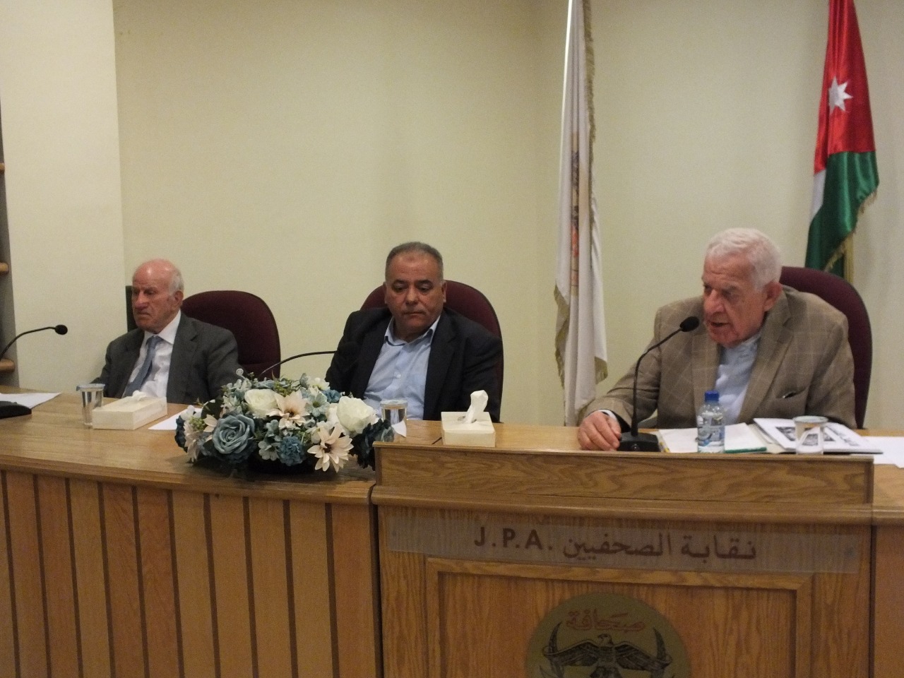 ندوة بنقابة الصحفيين الاردنيين بالذكرى 74