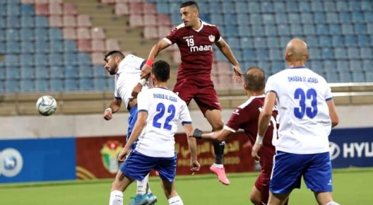 تعادل معان وشباب العقبة بدوري المحترفين