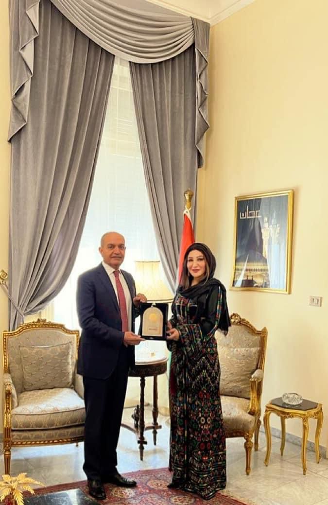 العضايلة يستقبل بسمة تليلان في مقر