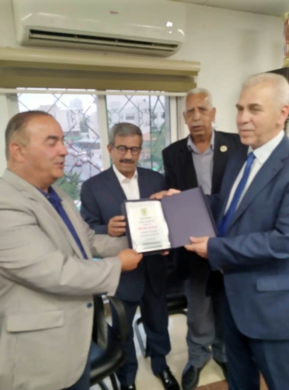 تكريم السيد وليد البجق بمناسبة حصوله