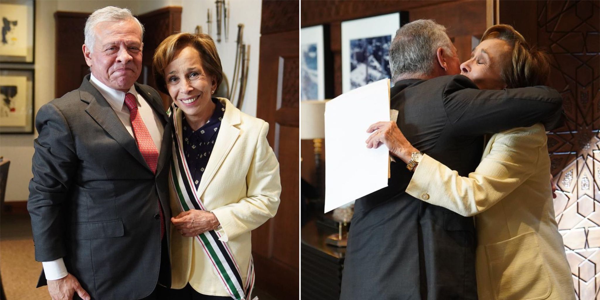 صورة تجمع الملك عبدالله الثاني والاميرة