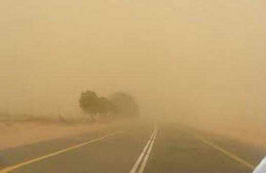 رياح مثيرة للغبار تؤثر على الأردن