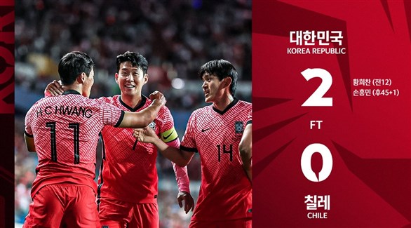 كوريا الجنوبية تهزم تشيلي بثنائية وديا