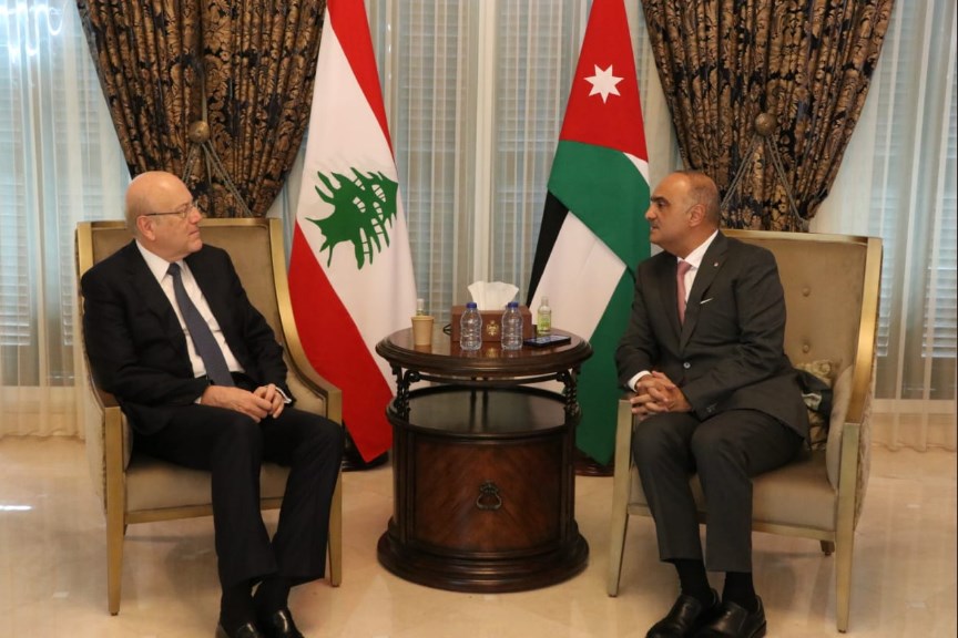 الخصاونة يستقبل ميقاتي