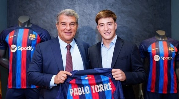 برشلونة يضم الشاب بابلو توري