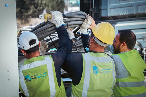 فصل مبرمج للكهرباء عن مناطق بالرمثا