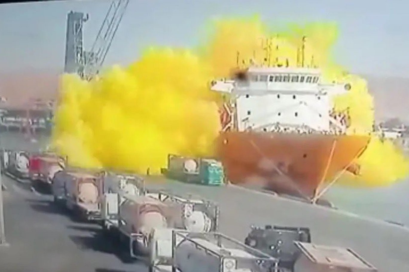 حاوية حادثة العقبة كانت تحمل 20