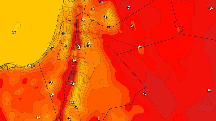 ارتفاع على درجات الحرارة الإثنين وأجواء