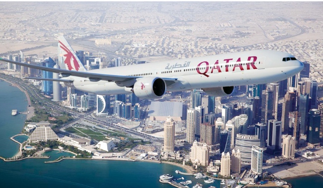 الطائرة المتجهة من قطر إلى الأردن