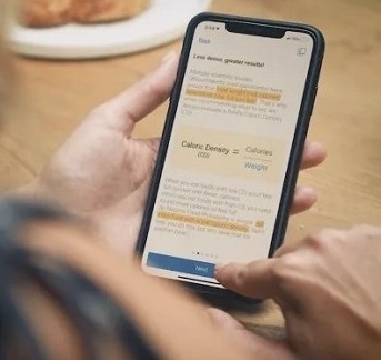 تطبيق لإنقاص الوزن بمساعدة علم النفس