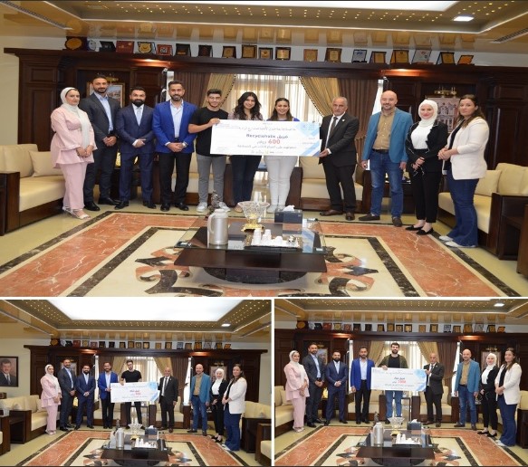 رئيس عمان الأهلية يكرم الفائزين بمسابقة