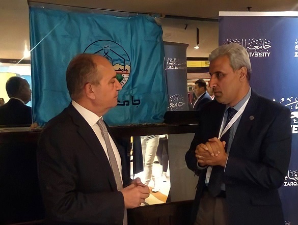 جامعة الزرقاء تشارك بفعاليات المعرض الدولي
