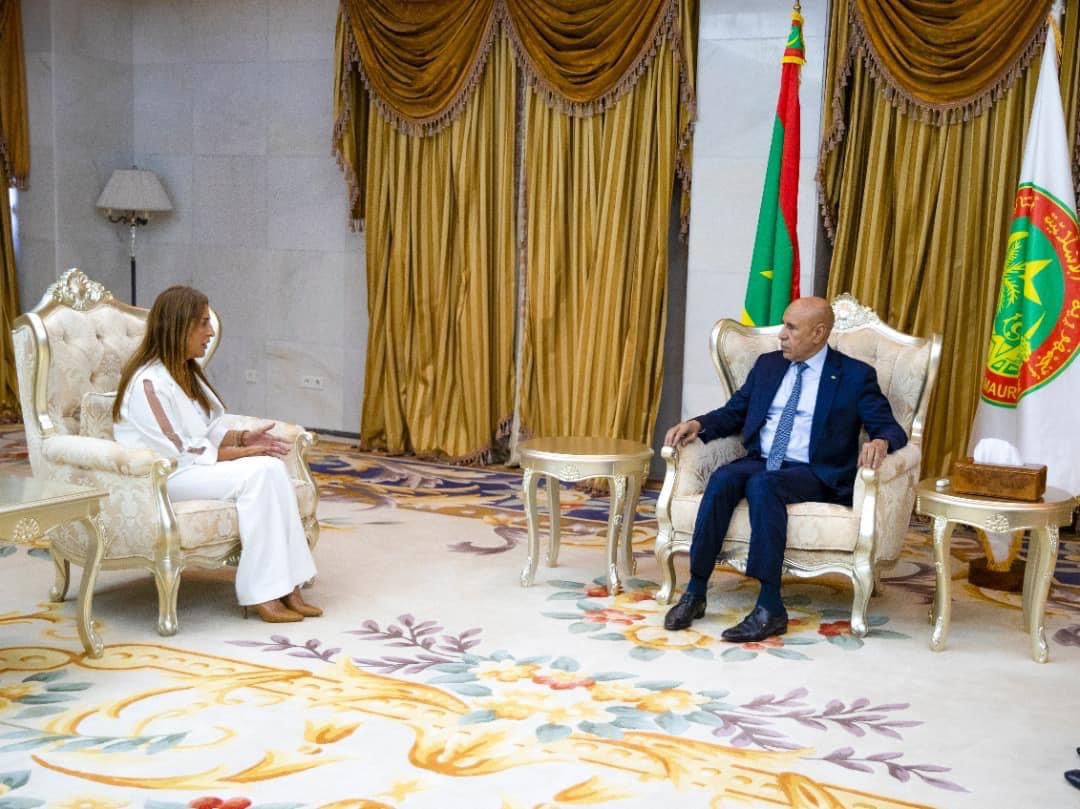 السفيرة غنيمات تقدم أوراق اعتمادها إلى